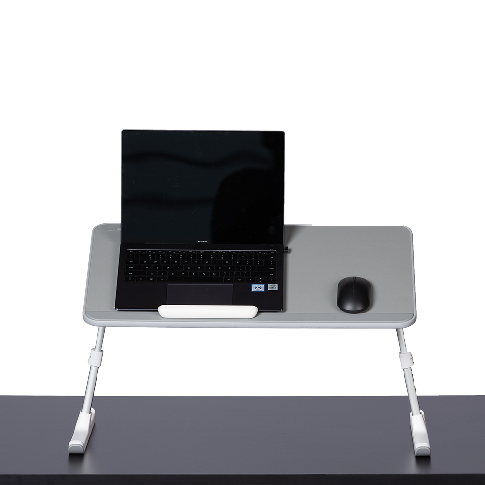 Grey Color Lightweight ADJUSTABLE STAND DESK lift table portable laptop stand