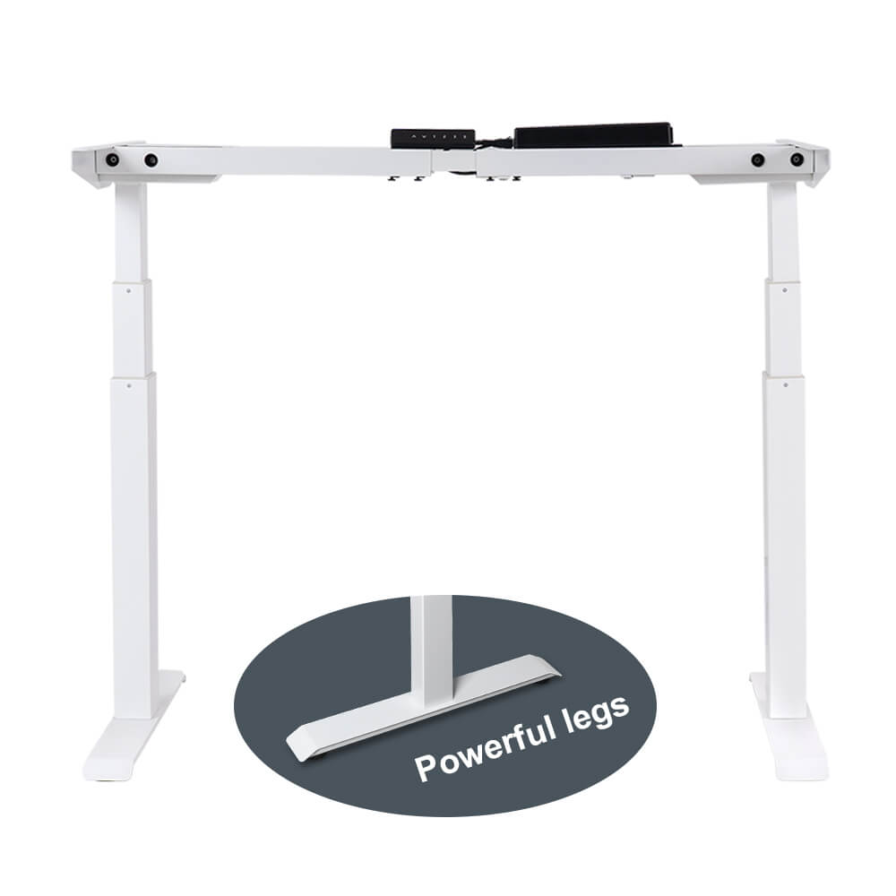 Height Adjustable Touch Pannel Three Segments Square Tube Dual Motor Lift-up Three Segments Standing Desk