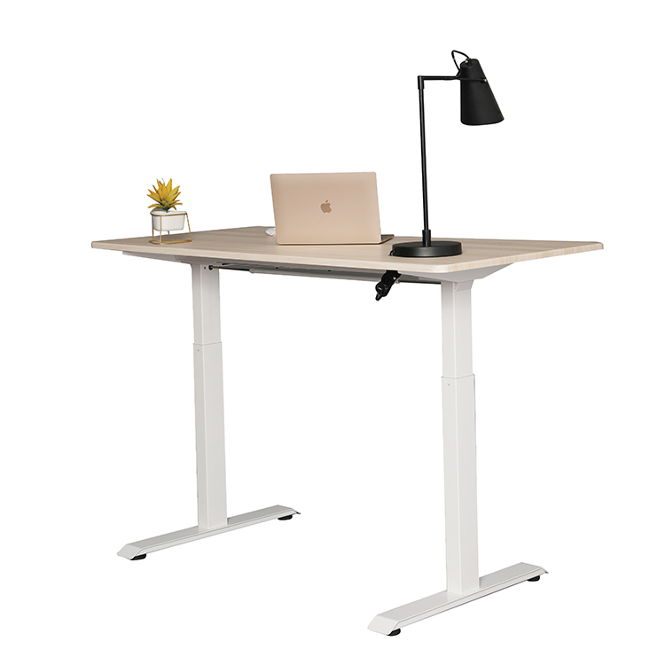 Single Motor Folding Hiden Motor Height Adjustable Standing Desk With Desktop